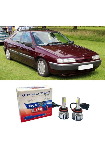 Citroen Xantia LED Xenon Uzun Far Ampulü H1 Duo Yeni Seri Beyaz