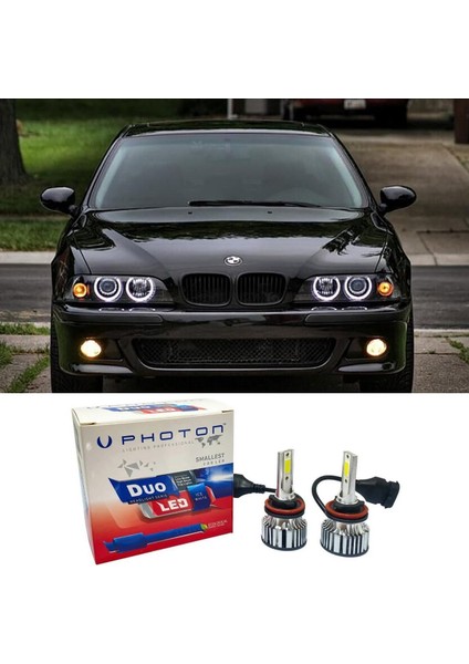 Bmw E39 LED Xenon Uzun Far Ampulü H7 Duo Yeni Seri Beyaz 2000-2004