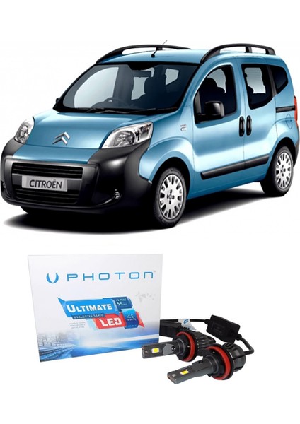 Citroen Nemo LED Xenon Sis Far Ampulü H1 Ultimate Yeni Seri Beyaz 2007+