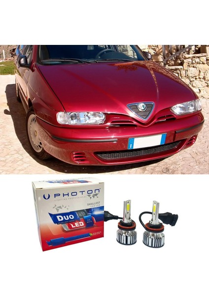 Alfa Romeo 146 LED Xenon Kısa Far Ampulü H1 Duo Yeni Seri Beyaz