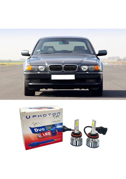 Bmw E38 LED Xenon Kısa Far Ampulü H7 Duo Yeni Seri Beyaz 1998-2001