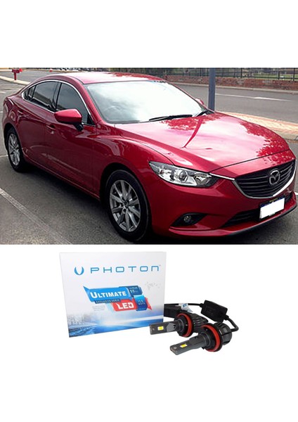 Mazda 6 LED Xenon Uzun Far Ampulü H1 Ultimate Yeni Seri Beyaz