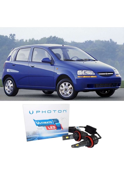 Chevrolet Kalos LED Xenon Uzun + Kısa Far Ampulü H4 Ultimate Yeni Seri Beyaz