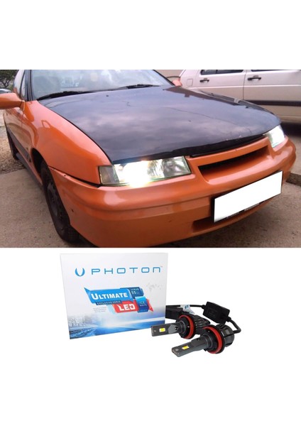 Opel Calibra LED Xenon Kısa Far Ampulü H1 Ultimate 9500 Lumens Yeni Seri Beyaz