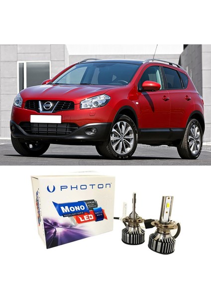 Nissan Qashqai J10 LED Xenon Kısa Far Ampulü H7 Mono Yeni Seri Beyaz 2007-2013
