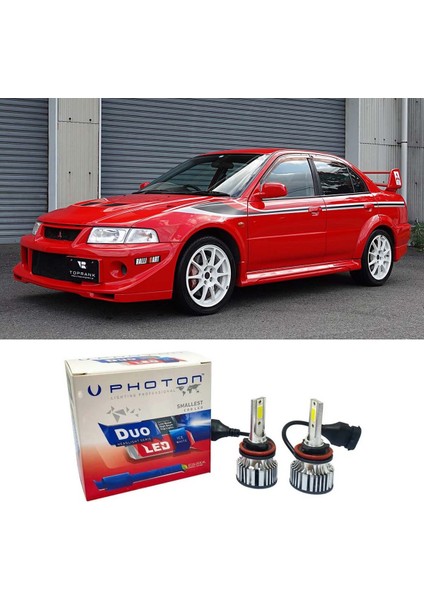 Mitsubishi Lancer LED Xenon Kısa Far Ampulü Hb4 Duo Yeni Seri Beyaz