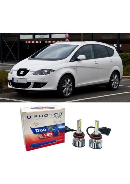 Seat Altea LED Xenon Kısa Far Ampulü H7 Duo Yeni Seri Beyaz 2004+