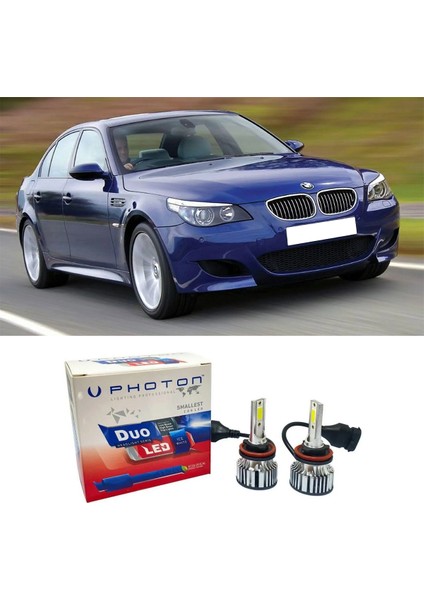 Bmw E60 LED Xenon Kısa Far Ampulü H7 Duo Yeni Seri Beyaz