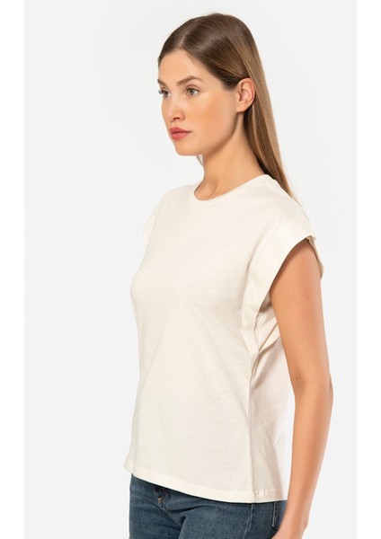 Türen Kadın Vatka Görünümlü T-Shirt 3401/KREM fiyatları