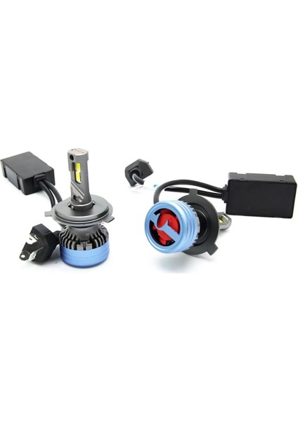 Vw Transporter T5 LED Xenon Uzun + Kısa Far Ampulü H4 Ultimate 9500 Lumens Yeni Seri Beyaz