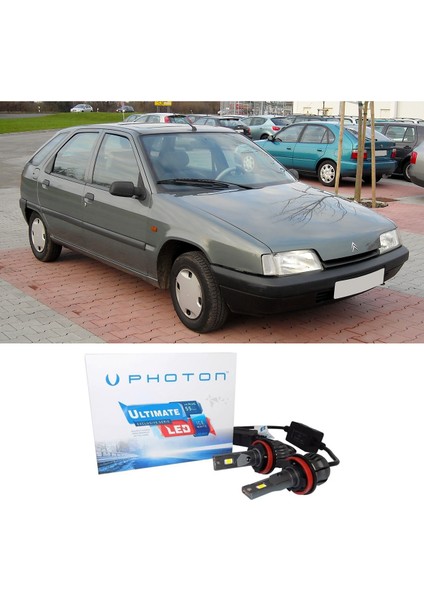 Citroen Zx LED Xenon Uzun + Kısa Far Ampulü H4 Ultimate Yeni Seri Beyaz