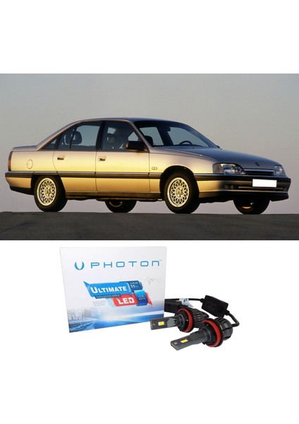Opel Omega LED Xenon Kısa Far Ampulü H1 Ultimate 9500 Lumens Yeni Seri Beyaz 1986-1996
