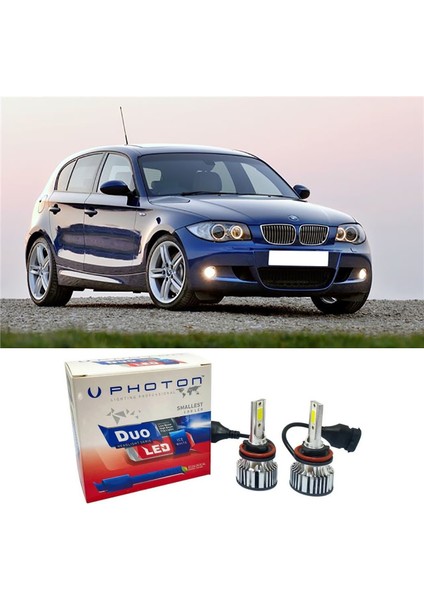 Bmw E87 LED Xenon Kısa Far Ampulü H7 Duo Yeni Seri Beyaz