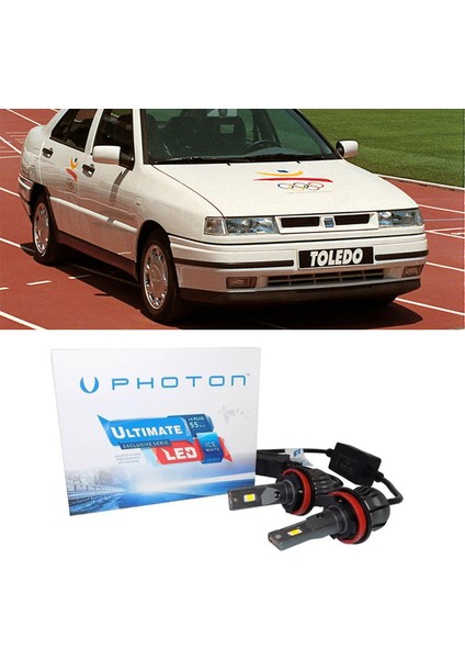 Seat Toledo LED Xenon Uzun Far Ampulü H1 Ultimate 9500 Lumens Yeni Seri Beyaz 1999-2009