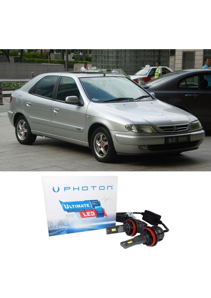 Citroen Xsara Picasso LED Xenon Uzun + Kısa Far Ampulü H4 Ultimate Yeni Seri Beyaz
