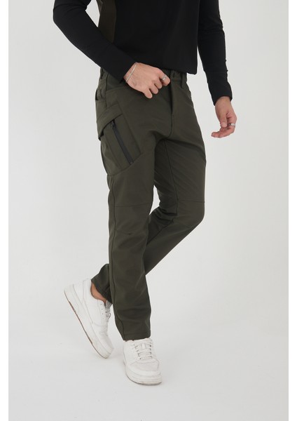 CAMP594 Outdoor Softshell Su Ve Rüzgara Dayanıklı içi Polarlı Kışlık Erkek Taktik Pantolon indirimleri