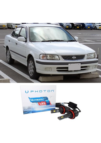 Nissan Sunny LED Xenon Uzun + Kısa Far Ampulü H4 Ultimate Yeni Seri Beyaz