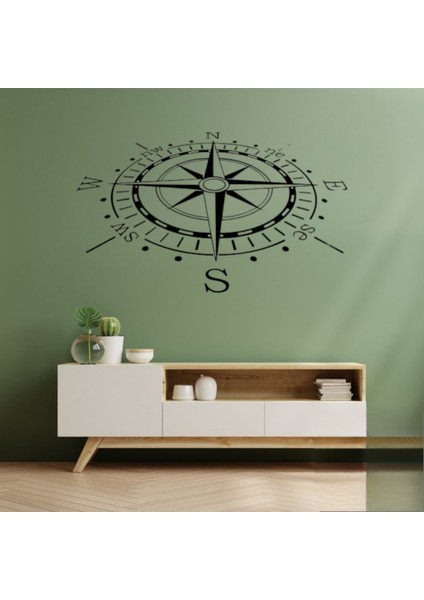 Pusula Duvar Stickerı