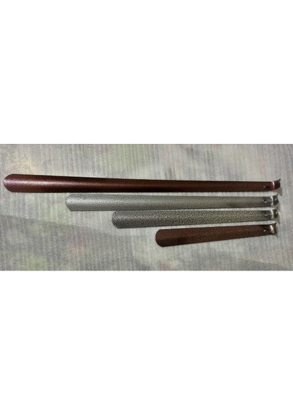 (4lü Set) 4 Boy Döküm Boyalı Metal Kerata Ayakkabı Çekeceği 30 40 50 ve 60CM