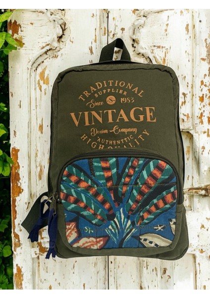 Mini Vintage Disayn Sırt Günlük Gezi Çantası Winter Mubia 19 cm x 34 cm