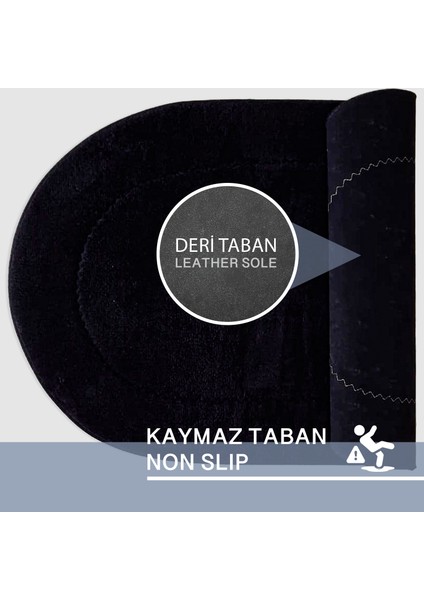 2'li Rixos Siyah Kaymaz Taban Banyo Paspası & Halısı Seti