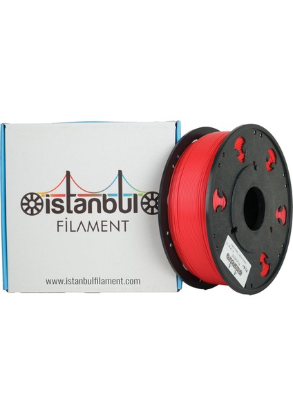 İstanbul Filament Pla+ Kırmızı Istanbul Filament 1 kg Ø 1,75MM ± 0,05 mm (3d Yazıcı Kartuşu) Bambu Lab