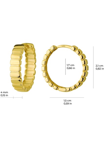 14 Ayar Altın Dilim Halka Küpe 5,75 gr fiyatları