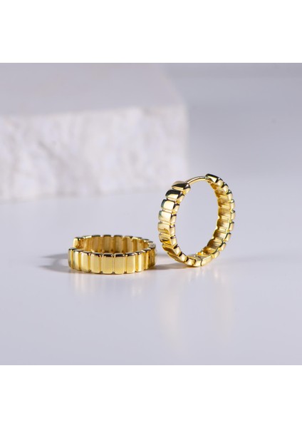 14 Ayar Altın Dilim Halka Küpe 5,75 gr modelleri