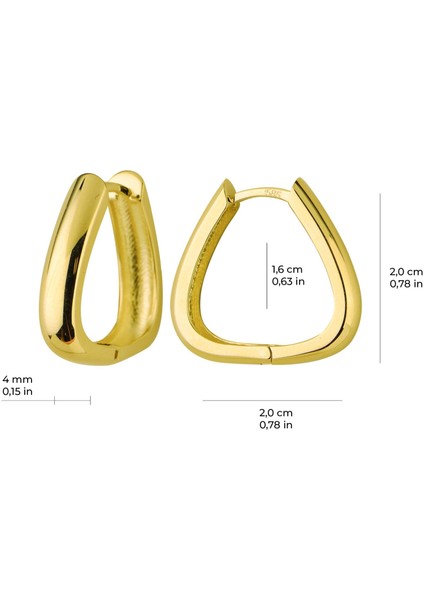 14 Ayar Altın Parlak Halka Küpe 4,94 gr fiyatları