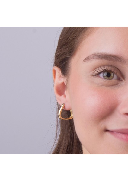 14 Ayar Altın Parlak Halka Küpe 4,94 gr fırsatları