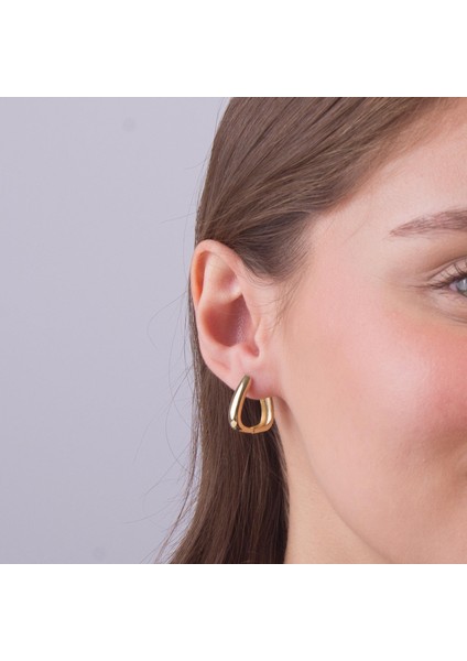 14 Ayar Altın Parlak Halka Küpe 4,94 gr indirimleri