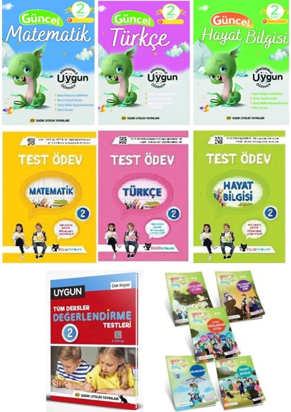 2. Sınıf Tüm Dersler Set 3 Ders Kitabı - 3 Yaprak Test - Tüm Dersler Testi - Hikaye Seti 5'li