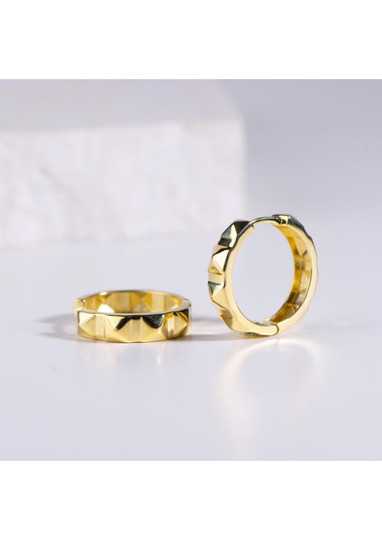 14 Ayar Altın Piramit Halka Küpe 4,95 gr modelleri