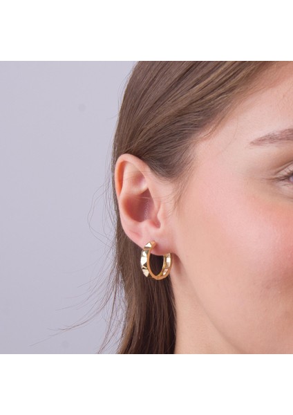 14 Ayar Altın Piramit Halka Küpe 4,95 gr fırsatları