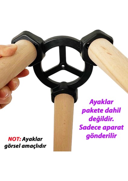 Açılı Üçlü Sehpa Bağlantı Aparatı Zigon Puf Tabure Mobilya Masa Ayağı Ayak Takma Tabanı