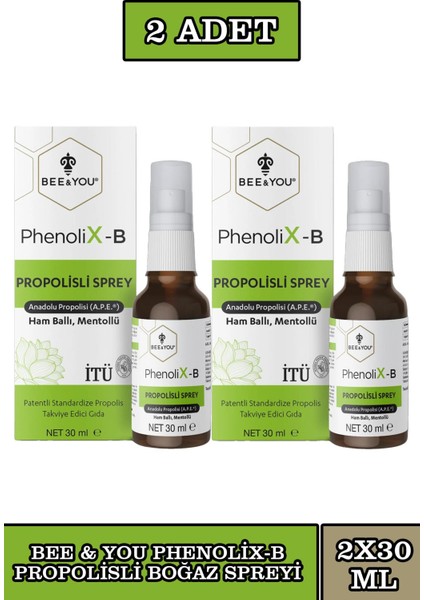 Bee & You Phenolix Boğaz Spreyi 30 ml 2 Adet