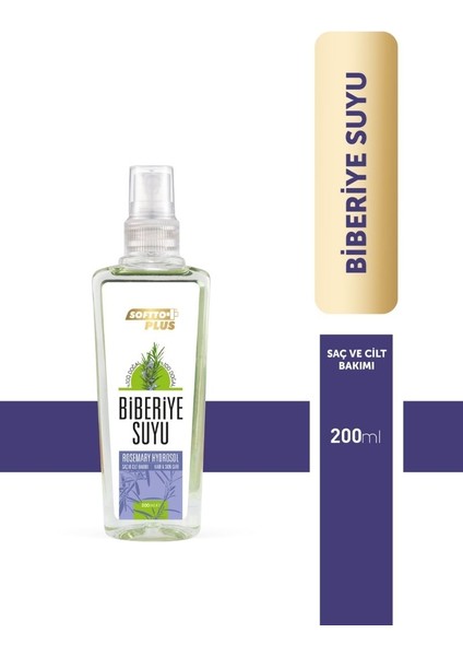 Biberiye Suyu / Tonik 200 ml - Dökülme Karşıtı ve Kepek Önleyici Saç ve Cilt Bakımı