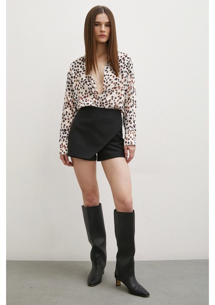 Animal Desen Gömlek Bej fırsatları