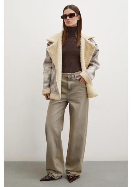 Yüksek Bel Wide Leg Jean Taş fiyatları