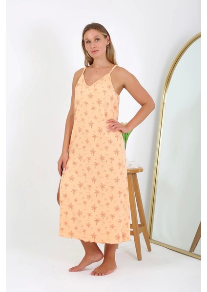 Kadın Büyük Beden Ip Askılı Uzun Gecelik 12110 modelleri