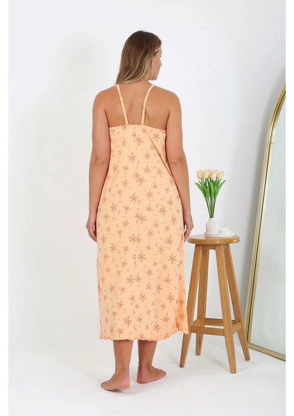 Kadın Büyük Beden Ip Askılı Uzun Gecelik 12110 fırsatları