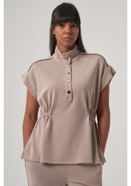 Dera Bej Tex Modal Kumaş Sweatshirt