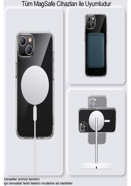 Apple iPhone Se 2 Kılıf Magsafe Kablosuz Şarj Destekli Şeffaf Silikon Kapak fırsatları