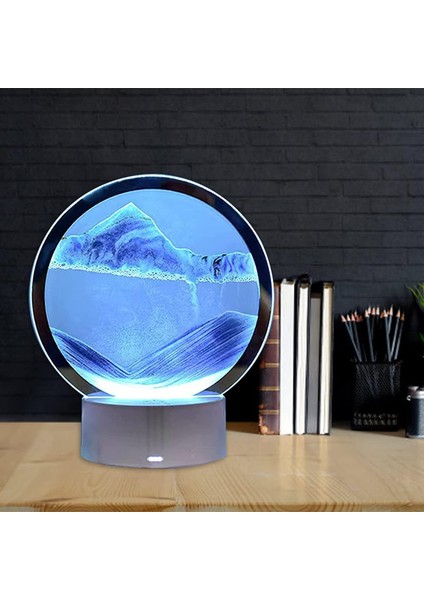 3D Işıklı Kum Saati, Gece Lambası, Dekor