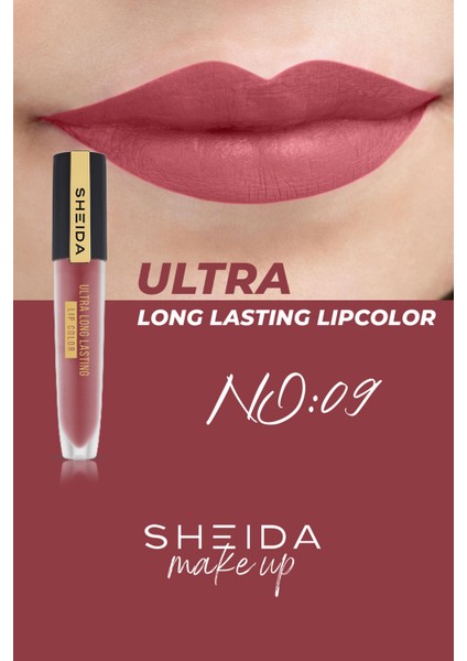 Ultra Long Lasting Lip (Kalıcı Sıvı Ruj) No:09