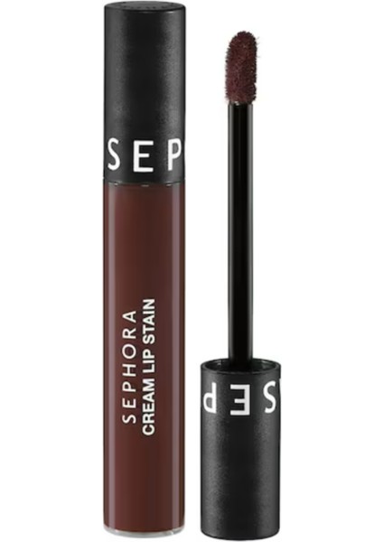 Cream Lip Stain Mat Likit Ruj 123 Brownie (5 ml)