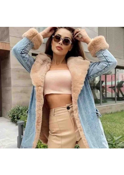 Içi Kürklü Uzun Denim Kot
