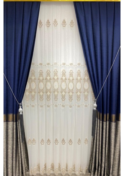 Üst Tt Zemin Nakışlı (1/3 Sık Pile) Tül Perde fiyatları