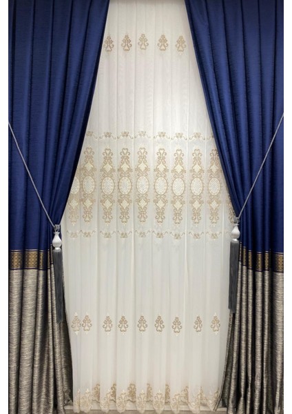 Üst Tt Zemin Nakışlı (1/3 Sık Pile) Tül Perde modelleri