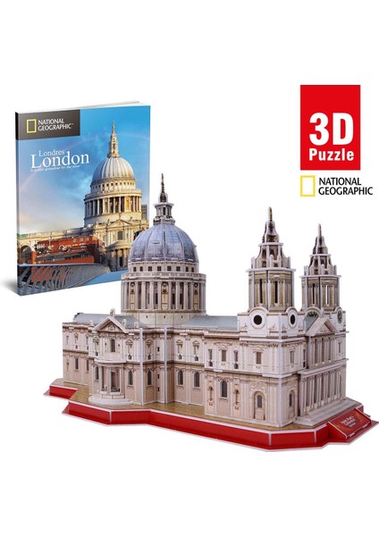 National Geographic 107 Parça 3D Puzzle Aziz Paul Katedrali